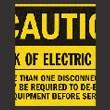 Caution - electric shock