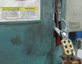 electrical arc - Safety Lockout